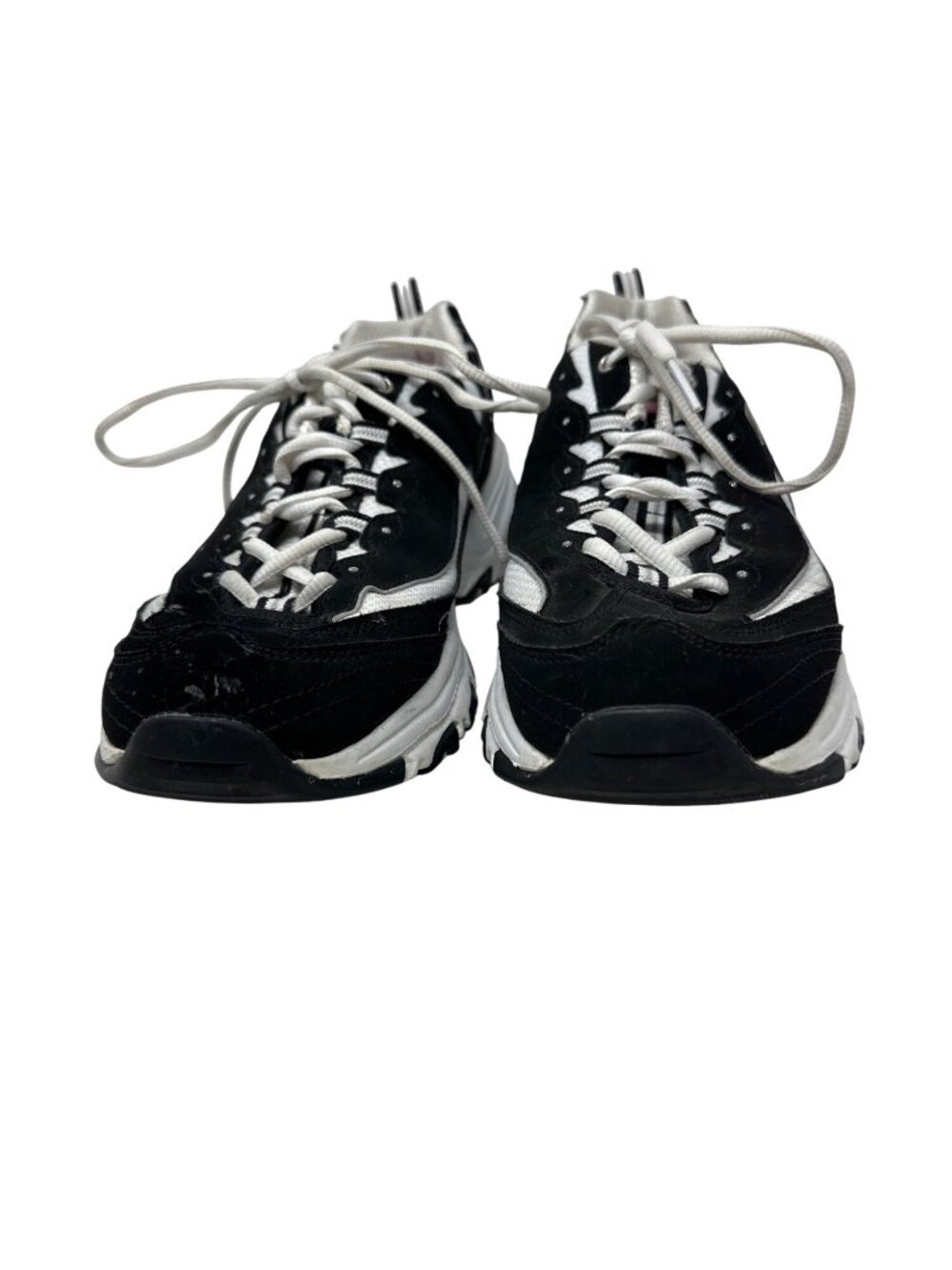 Skechers D'lites Black & White Chunky Sneakers Women's Athletic Shoes Size 11 - Picture 5 of 14